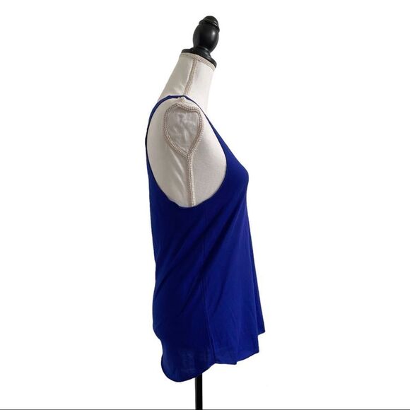 American Apparel 50/50 Collection Ladies Racerback Tank Top Lapis Blue Sz Large - Picture 5 of 6